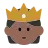 Person With Crown: Medium-Dark Skin Tone