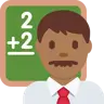 Man Teacher: Medium-Dark Skin Tone Emoji 👨🏾‍🏫 image - Twitter / X (Twemoji) style