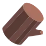 Wood Emoji 🪵 image - Tossface style