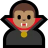 Man Vampire: Medium Skin Tone Emoji 🧛🏽‍♂️ image - Microsoft Windows 10 Segoe UI Emoji style