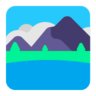 อุทยานแห่งชาติ Emoji 🏞 image - Microsoft Classic 2D style