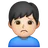 Man Frowning: Light Skin Tone