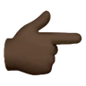 Backhand Index Pointing Right: Dark Skin Tone Emoji 👉🏿 image - Huawei Harmony OS style
