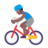 Man Biking: Medium-Dark Skin Tone