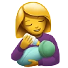 Woman Feeding Baby Emoji 👩‍🍼 image - Apple style
