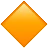 Grand losange orange