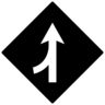 Black Left Lane Merge ⛘ image - Emojidex style