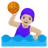 Woman Playing Water Polo: Medium-Light Skin Tone