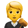 Judge Emoji 🧑‍⚖️ image - Apple style