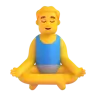 Man In Lotus Position Emoji 🧘‍♂️ image - Microsoft 3D Fluent style