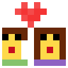 Couple With Heart: Woman, Man Emoji 👩‍❤️‍👨 image - SerenityOS style