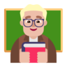 Man Teacher: Medium-Light Skin Tone Emoji 👨🏼‍🏫 image - Microsoft Classic 2D style