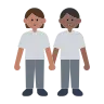 People Holding Hands: Medium Skin Tone, Medium-Dark Skin Tone Emoji 🧑🏽‍🤝‍🧑🏾 image - Tossface style