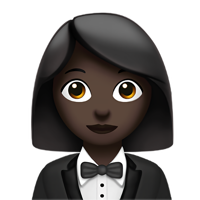 Woman In Tuxedo: Dark Skin Tone
