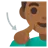 Deaf Man: Medium-Dark Skin Tone