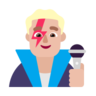 Man Singer: Medium-Light Skin Tone Emoji 👨🏼‍🎤 image - Microsoft Classic 2D style
