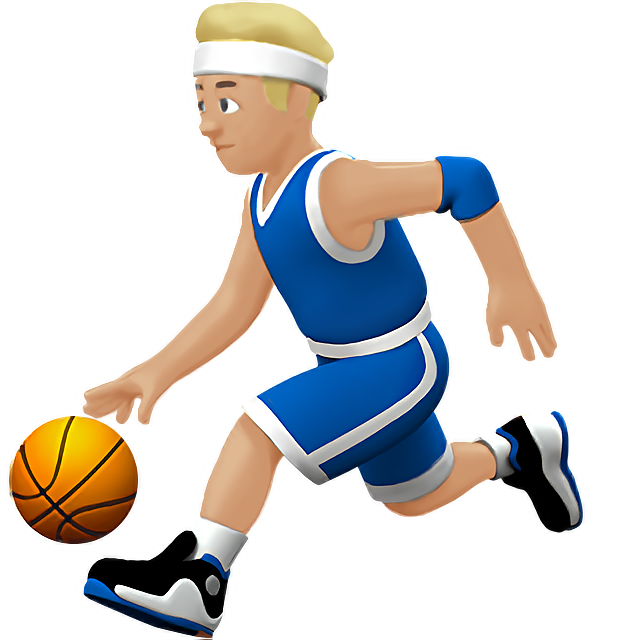 Man Bouncing Ball: Medium-Light Skin Tone