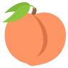 ลูกพีช Emoji 🍑 image - EmojiTwo style