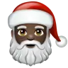 Santa Claus: Dark Skin Tone Emoji 🎅🏿 image - WhatsApp style