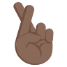 Crossed Fingers: Dark Skin Tone Emoji 🤞🏿 image - EmojiTwo style