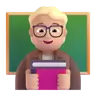 Teacher: Medium-Light Skin Tone Emoji 🧑🏼‍🏫 image - Microsoft 3D Fluent style