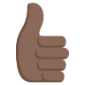 Thumbs Up: Dark Skin Tone Emoji 👍🏿 image - EmojiTwo style