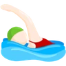 Person Swimming: Light Skin Tone Emoji 🏊🏻 image - Facebook Messenger (2016) style