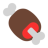 Os à la viande Emoji 🍖 image - Microsoft Classic 2D style