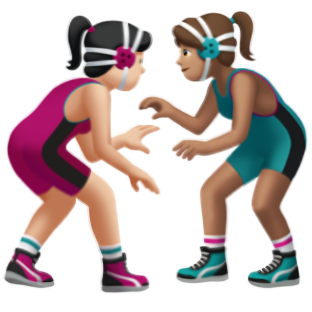 Women Wrestling: Light Skin Tone, Medium Skin Tone