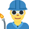 Man Factory Worker Emoji 👨‍🏭 image - Twitter / X (Twemoji) style