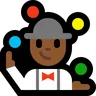 Person Juggling: Medium-Dark Skin Tone Emoji 🤹🏾 image - Microsoft Windows 10 Segoe UI Emoji style