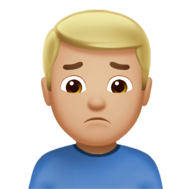 Man Frowning: Medium-Light Skin Tone