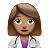 Woman Health Worker: Medium Skin Tone