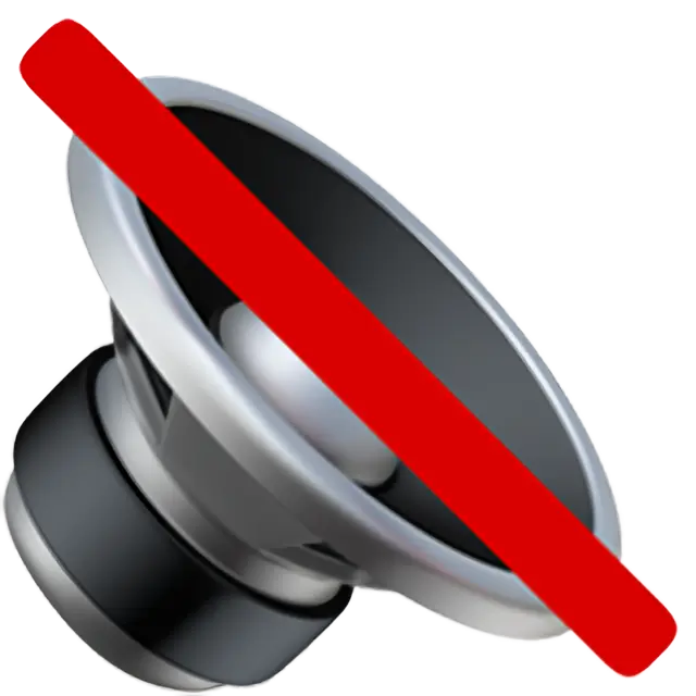 Muted Speaker