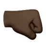 Right-Facing Fist: Dark Skin Tone Emoji 🤜🏿 image - Huawei Harmony OS style