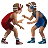 Men Wrestling: Medium Skin Tone