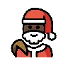 Santa Claus: Dark Skin Tone Emoji 🎅🏿 image - OpenMoji style