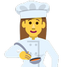 Woman Cook Emoji 👩‍🍳 image - Skype style