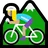 Woman Mountain Biking: Medium-Light Skin Tone