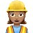 Woman Construction Worker: Medium Skin Tone