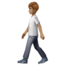 Person Walking: Medium Skin Tone Emoji 🚶🏽 image - Huawei Harmony OS style