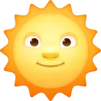 Sonne mit Gesicht