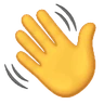 Acenando a mão sinal Emoji 👋 image - Huawei Harmony OS style