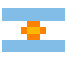 Flag: Argentina Emoji 🇦🇷 image - SerenityOS style