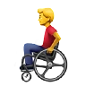 Man In Manual Wheelchair Emoji 👨‍🦽 image - Apple style