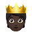 Person With Crown: Dark Skin Tone