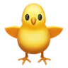Emoji Pătuț cu fața în față 🐥 image - Huawei Harmony OS style