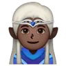 Man Elf: Dark Skin Tone Emoji 🧝🏿‍♂️ image - Samsung style
