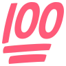 Emoji Száz pont szimbólum 💯 image - EmojiTwo style