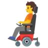 Person In Motorized Wheelchair Emoji 🧑‍🦼 image - Google Noto Color style